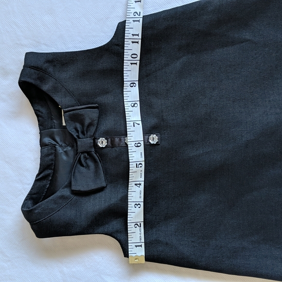 H&M girls classic black a-line fancy party dress with bow 4-5 YRS - Picture 5 of 9